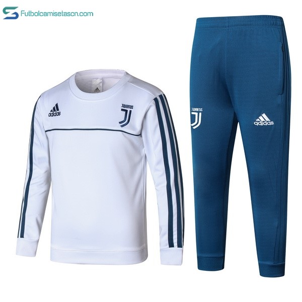 Chandal Juventus Niños 2017/18 Blanco Azul